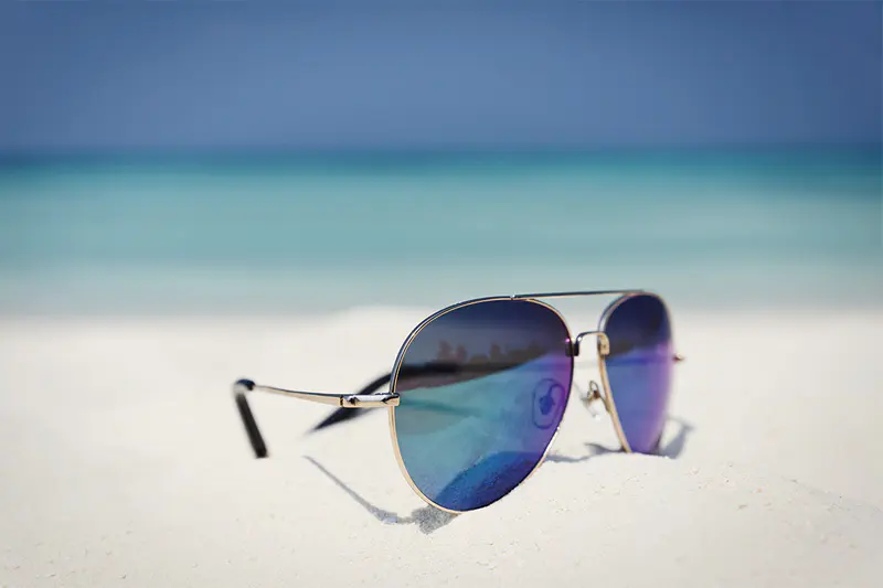 La función de las gafas de sol.
