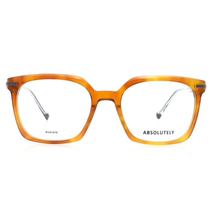 Montura de gafas de acetato marrón