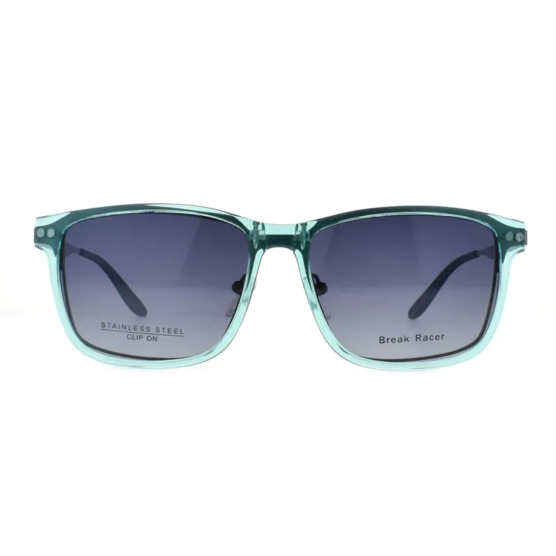 Marco de gafas con clip plegable